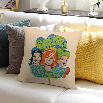 The Honeybees World Tour 1965 - Faded Version Soft Ultra-Soft Texture Throw Pillow