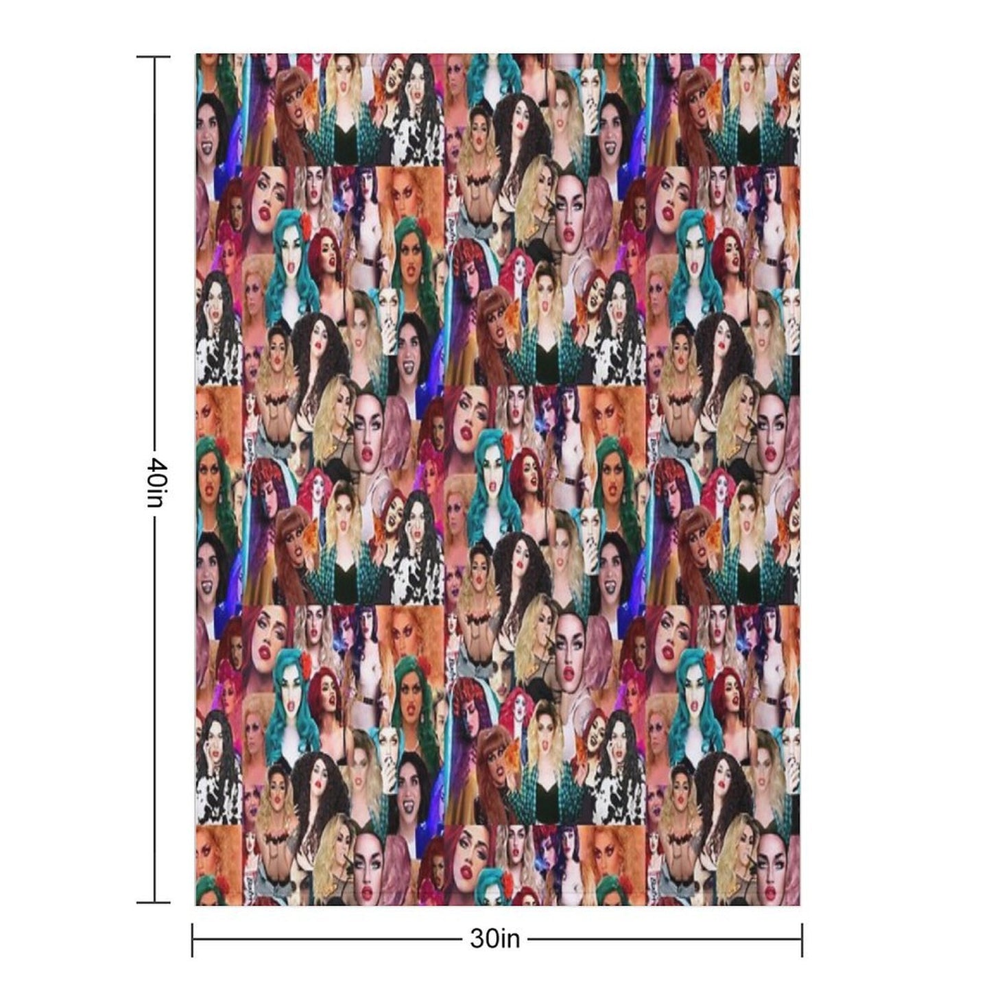 Adore Delano Collage Plush Throw Blanket