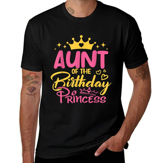 Aunt Of The Birthday Princess Girls Party Family Matching  Eco-friendly Material T-Shirt