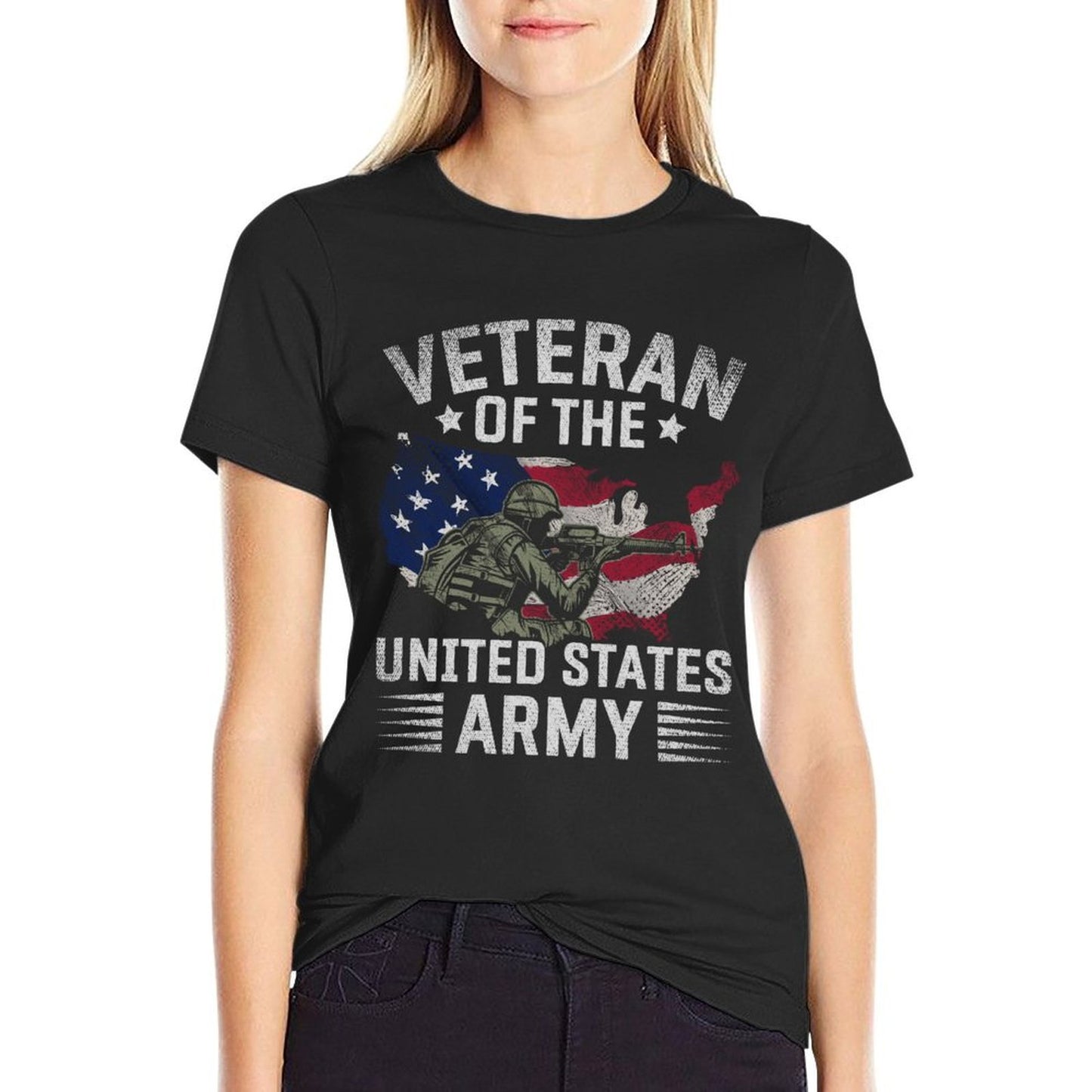 Proud USA Veteran Of The United States Army Veteran  Vintage-inspired T-Shirt