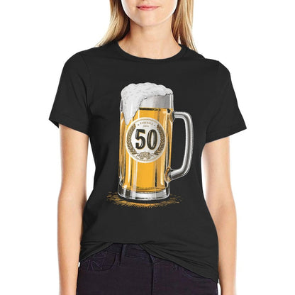 Beer Humor Men Father 50th Birthday Comfortable T-Shirt