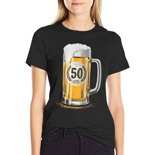 Beer Humor Men Father 50th Birthday Comfortable T-Shirt