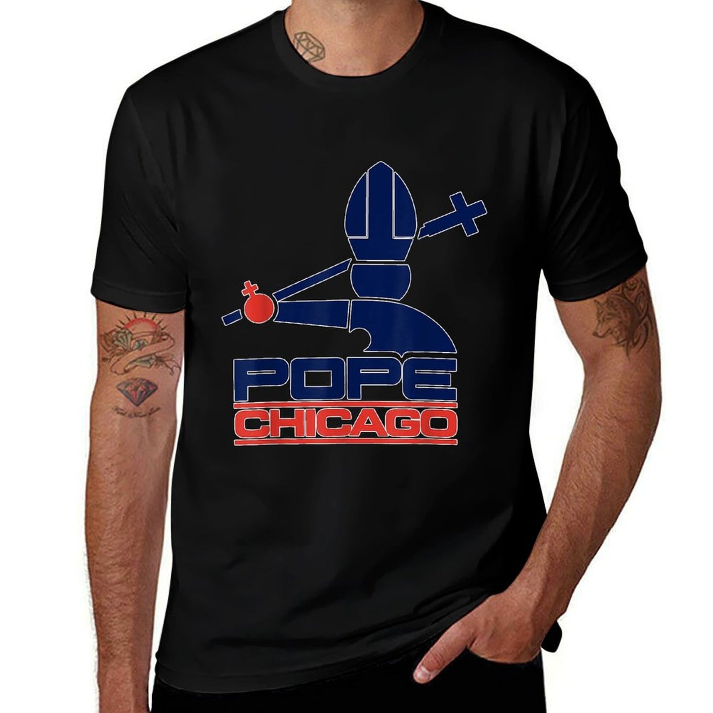 Pope Leo XIV Pope Chicago Tagless Design T-Shirt