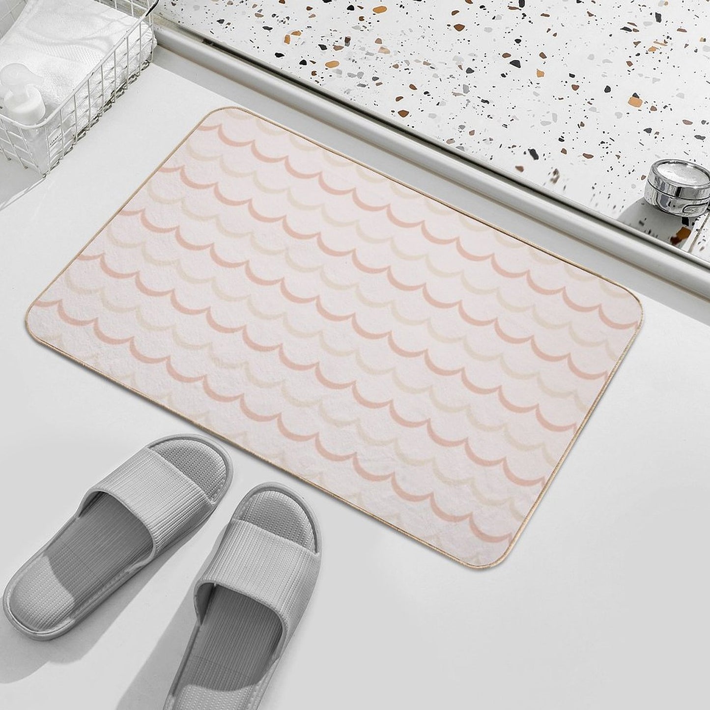 Curved Lines  Versatile Bath Mat