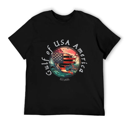 Gulf Of US America Est 2025 Retro Vintage Lightweight T-Shirt