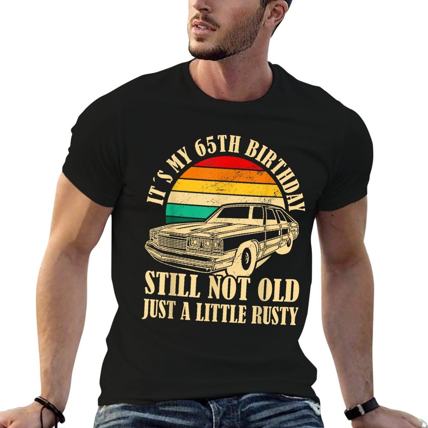 Retro Turning 65 Years Old Vintage Men 65th Birthday  Soft T-Shirt