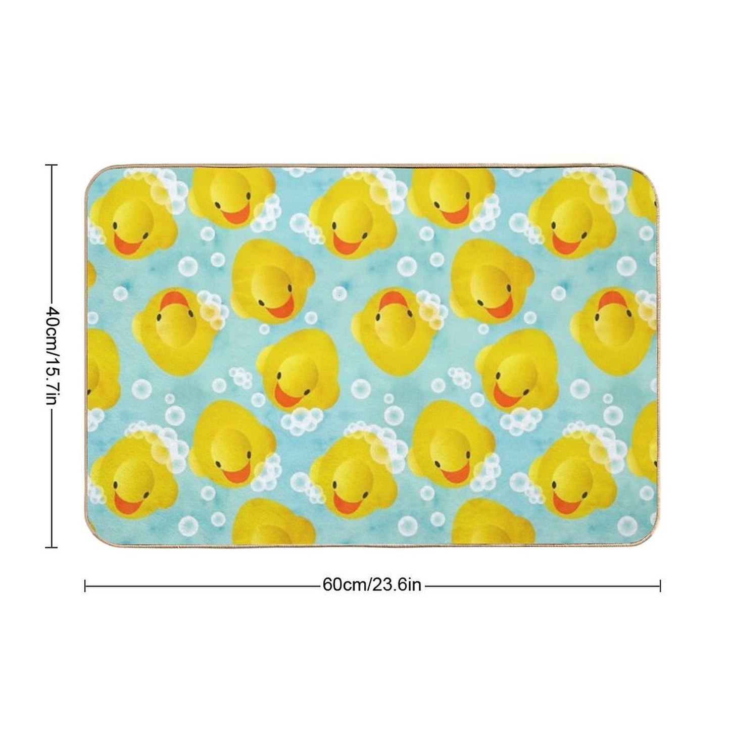 Rubber Ducks Bath Pattern  Dirt-Trapping Bath Mat