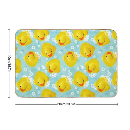Rubber Ducks Bath Pattern  Dirt-Trapping Bath Mat