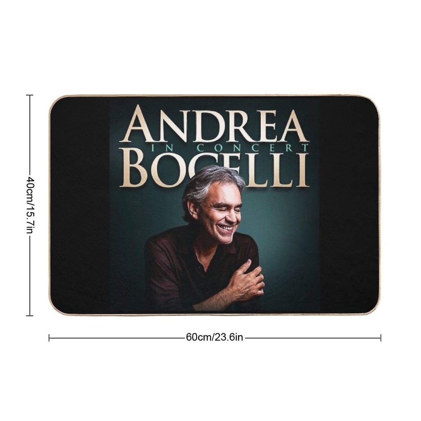 Best Tour Singer Man ANDREA BOCELLI Best Selling  Eco-Friendly Bath Mat