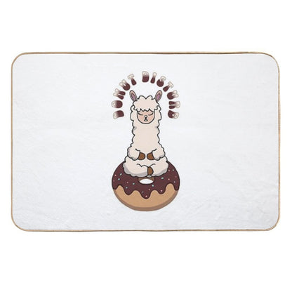 Donut Disturb - Kawaii Alpaca Meditation  Pet-Safe Bath Mat
