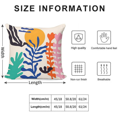 Matisse Bright Boho Botanical Soft Luxury Feel Throw Pillow