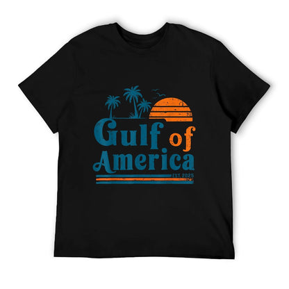 Retro Vintage Gulf Of US America 2025 American Gifts Affordable Price T-Shirt