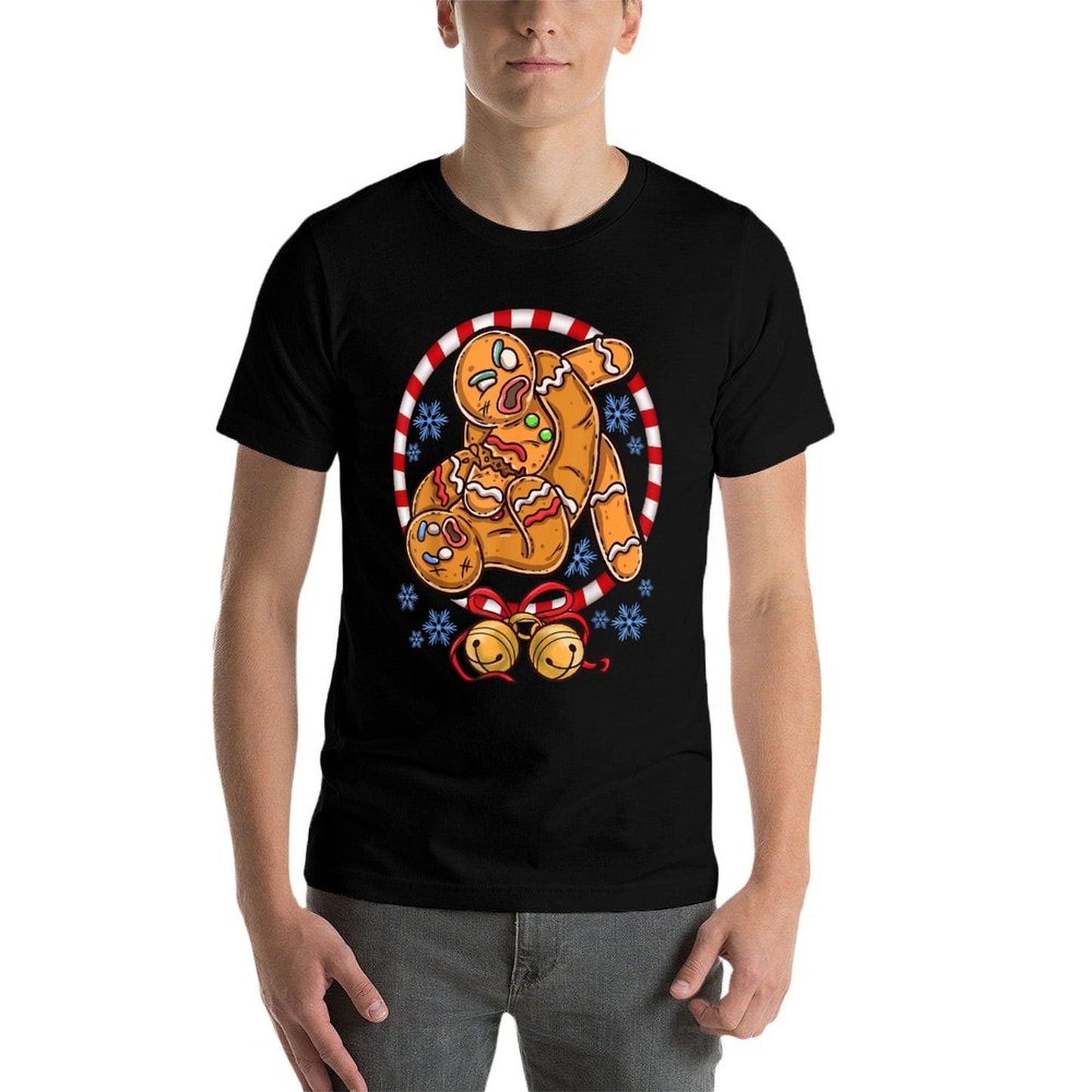 Gingerbread Cookies Christmas Funny Fighting Wrestling  Classic T-Shirt