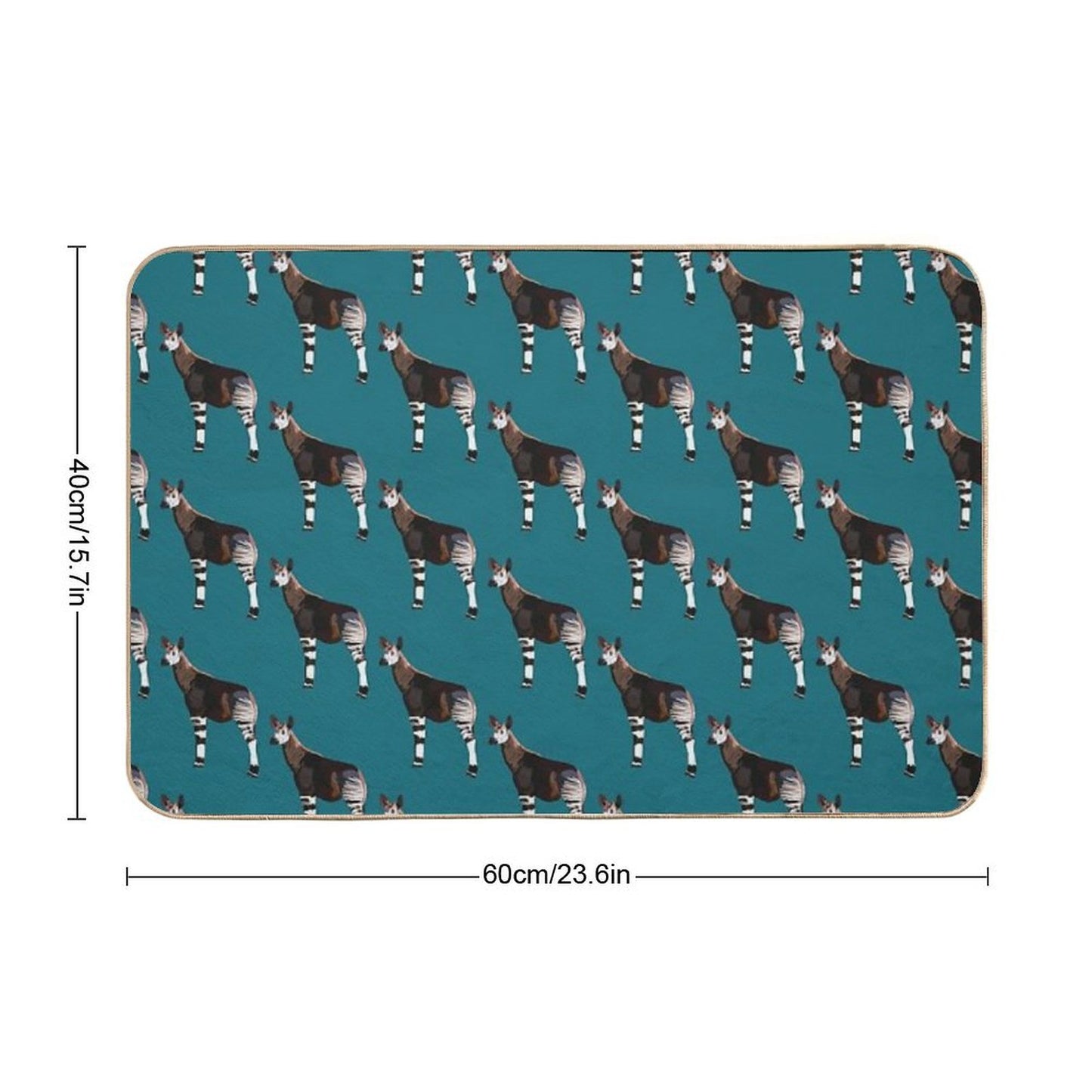 O Is for Okapi  Versatile Bath Mat
