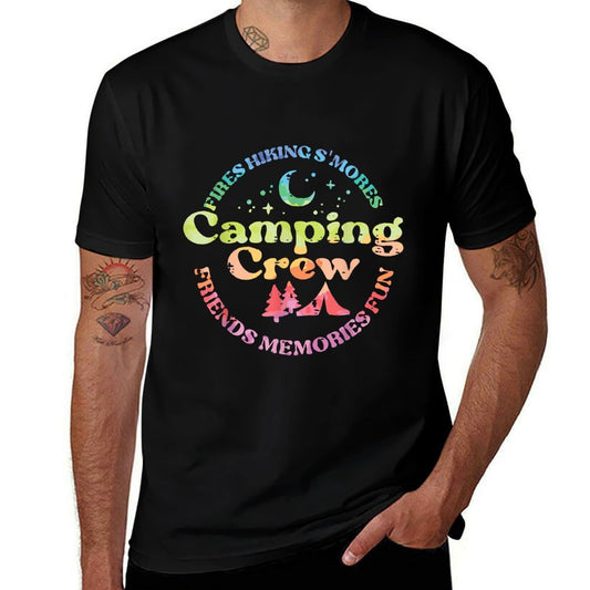 Camping Crew Family Friends Girls Kids Toddler Youth Women  Lightweight T-Shirt