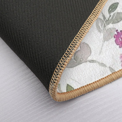 Watercolor Flower Pattern  Versatile Bath Mat