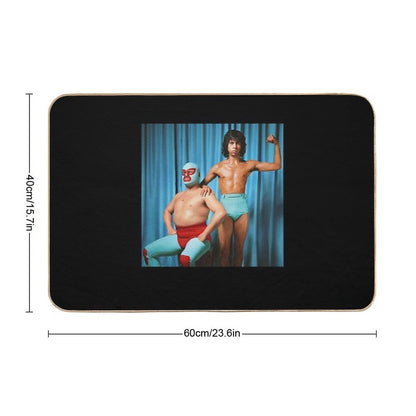 Steven Esqueleto Wrestling Tag Team  Long-Lasting Bath Mat