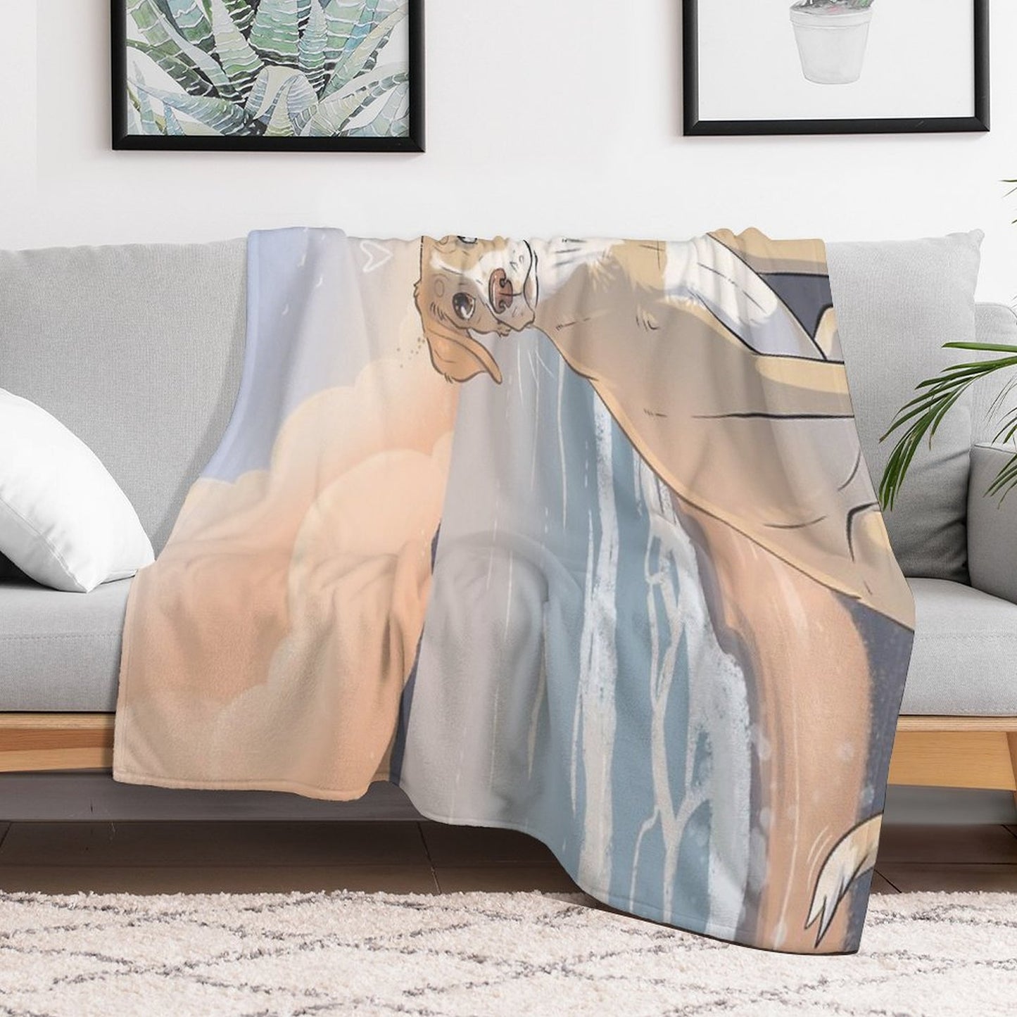 Funky Quick-dry Throw Blanket