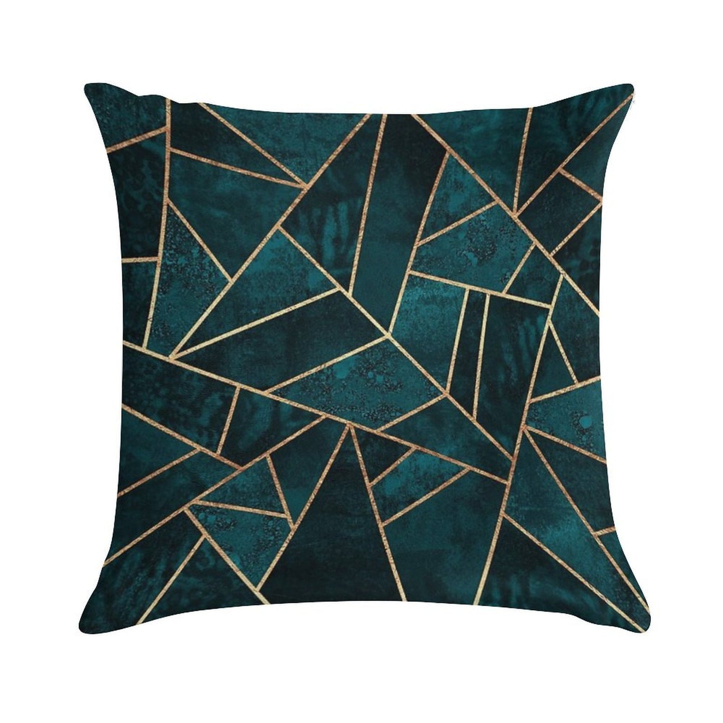 Deep Teal Stone Soft Ultra-Soft Texture Throw Pillow