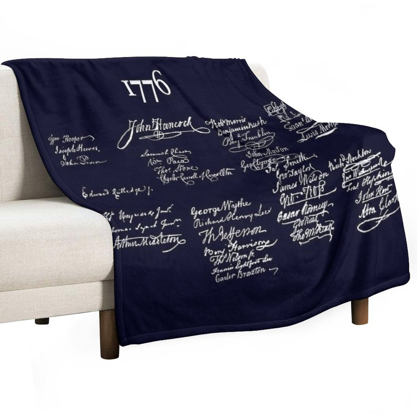 Signers of The Declaration of Independence 1776 Anti-pilling Throw Blanket