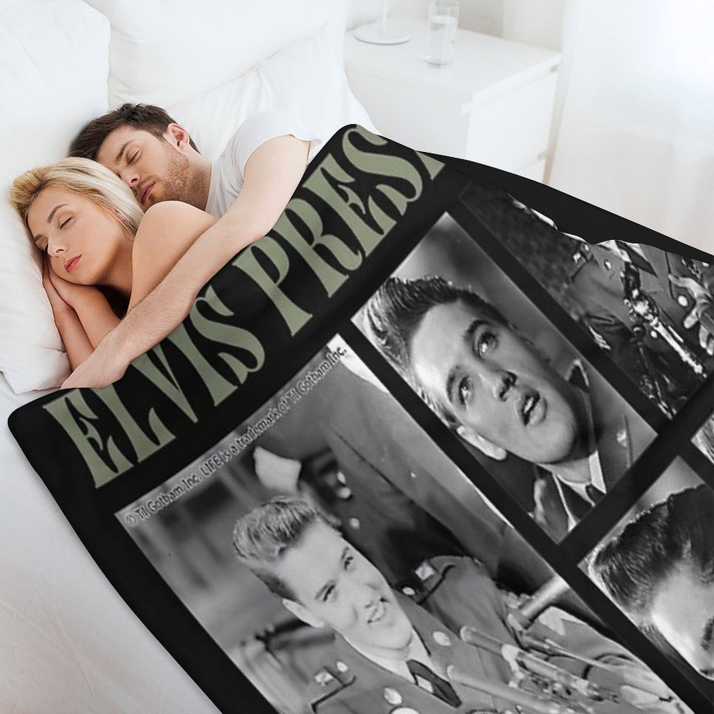 Vintage Picture Collection Travel-friendly Throw Blanket