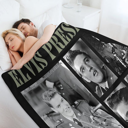 Vintage Picture Collection Travel-friendly Throw Blanket