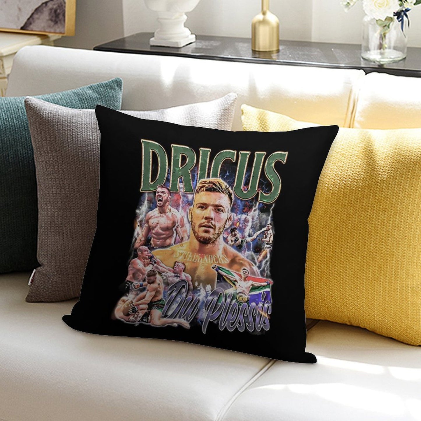 Dricus Du Plessis Stillknocks Soft Anti-Pilling Throw Pillow