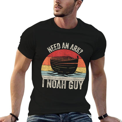 Catch Some Rays Retro Need An Ark I Noah Guy Christian Gifts Pun Funny  Tagless Design T-Shirt