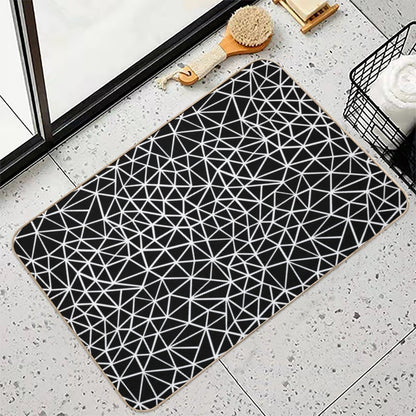Shattered Black  Eco-Friendly Bath Mat