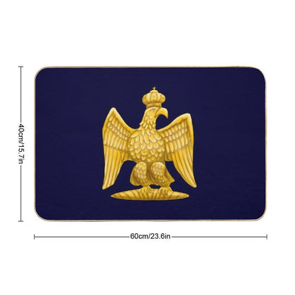 Napoleonic Imperial Eagle Blue  Versatile Bath Mat