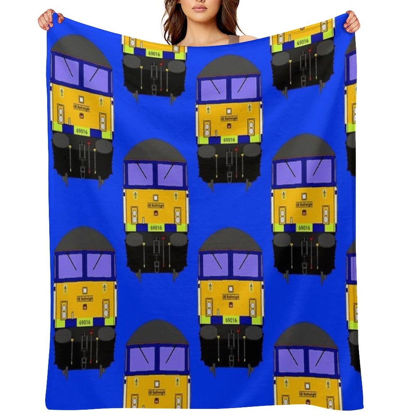 Class 69 Locomotive 69016 Eco-conscious Throw Blanket