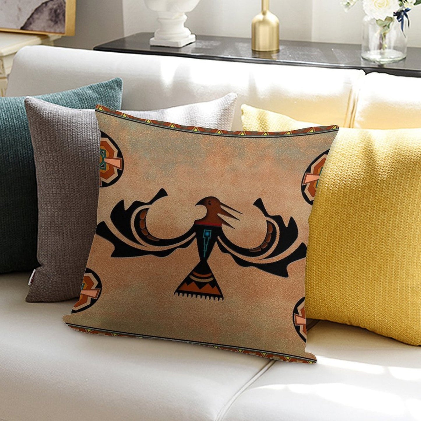 Crow-The Shapeshifter Soft Style Accent Throw Pillow