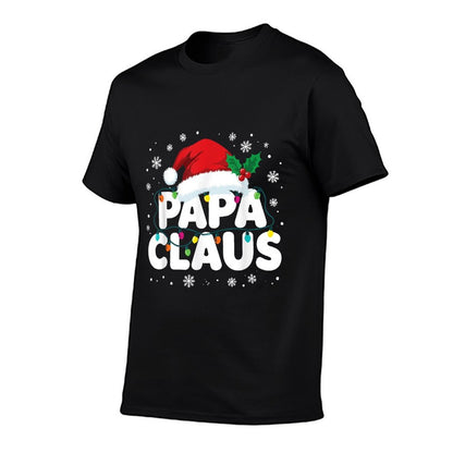 Papa Claus Matching Family Christmas Pajamas  Durable T-Shirt