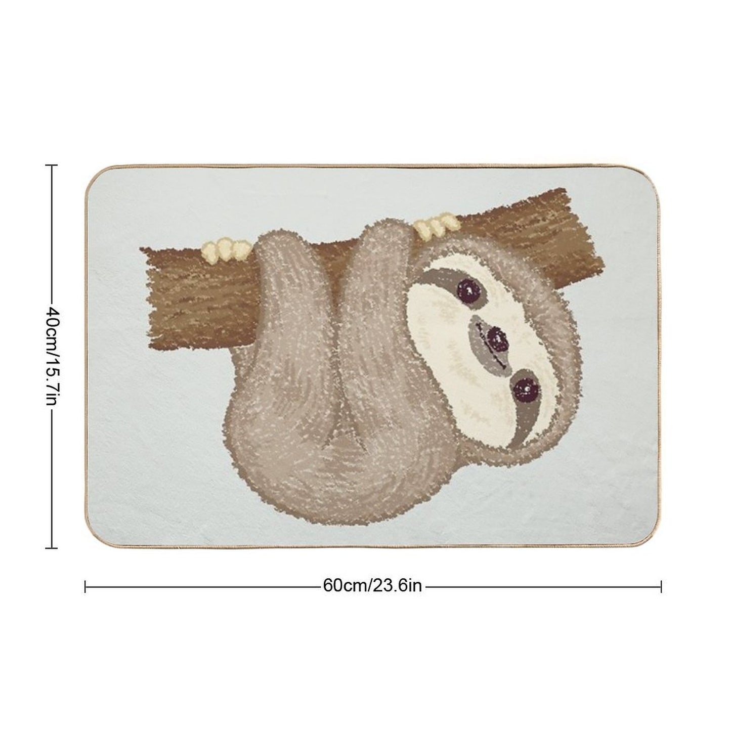 Sloth on The Tree  High-Traffic Bath Mat
