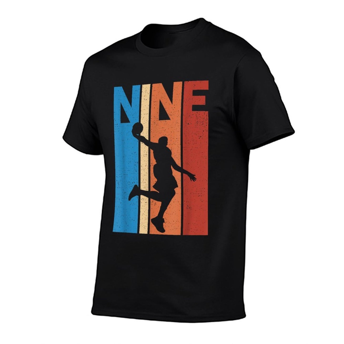9th Birthday Party Nine 9 Years Old Basketball Kids Boys  Wrinkle-resistant T-Shirt
