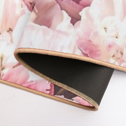 Romantic Pink Peonies, Peonies, Pink Peonies  Long-Lasting Bath Mat