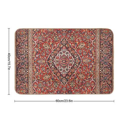 Kashan  Antique Central Persian Rug Print  Easy Maintenance Bath Mat