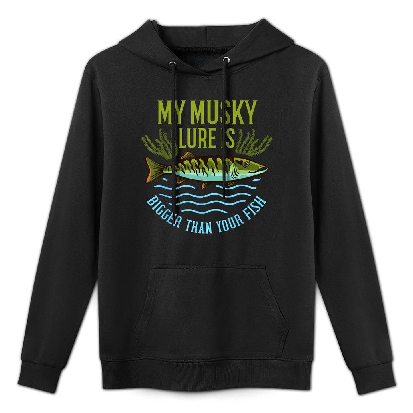 Musky Fishing Gift Muskie Lure Muskellunge Durable Construction Hoodie