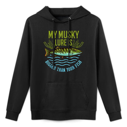 Musky Fishing Gift Muskie Lure Muskellunge Durable Construction Hoodie