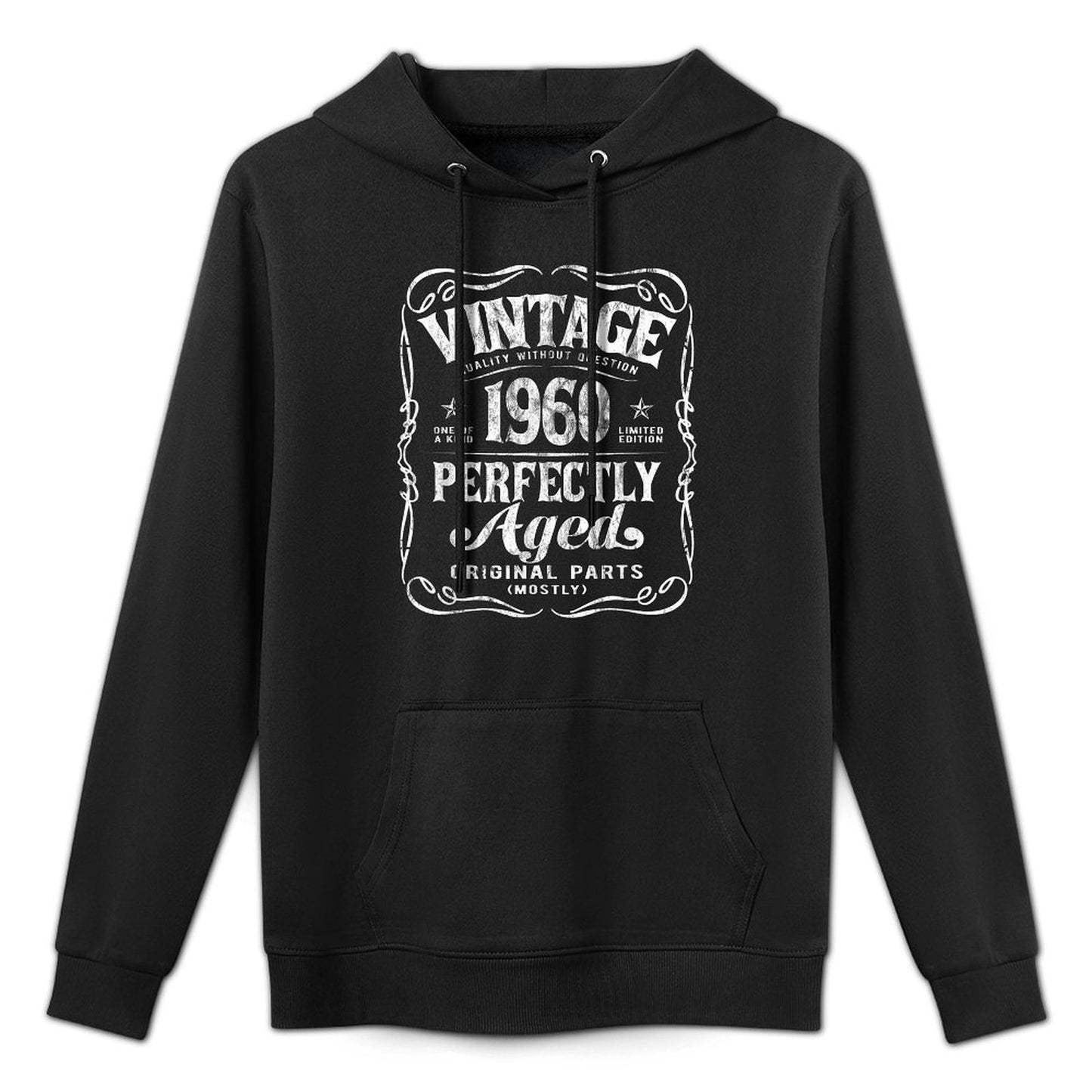 Vintage Made in 1960 Classic 65th Birthday Breathable Fabric Hoodie