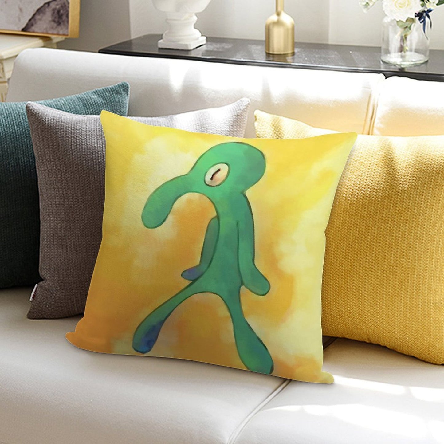 High Res Bold And Brash Repaint Soft Luxury Feel Throw Pillow