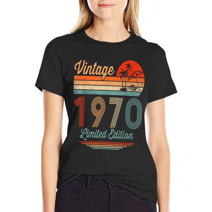 Vintage 1970 Limited Edition 55 Year Old Gifts 55th Birthday  Affordable Price T-Shirt