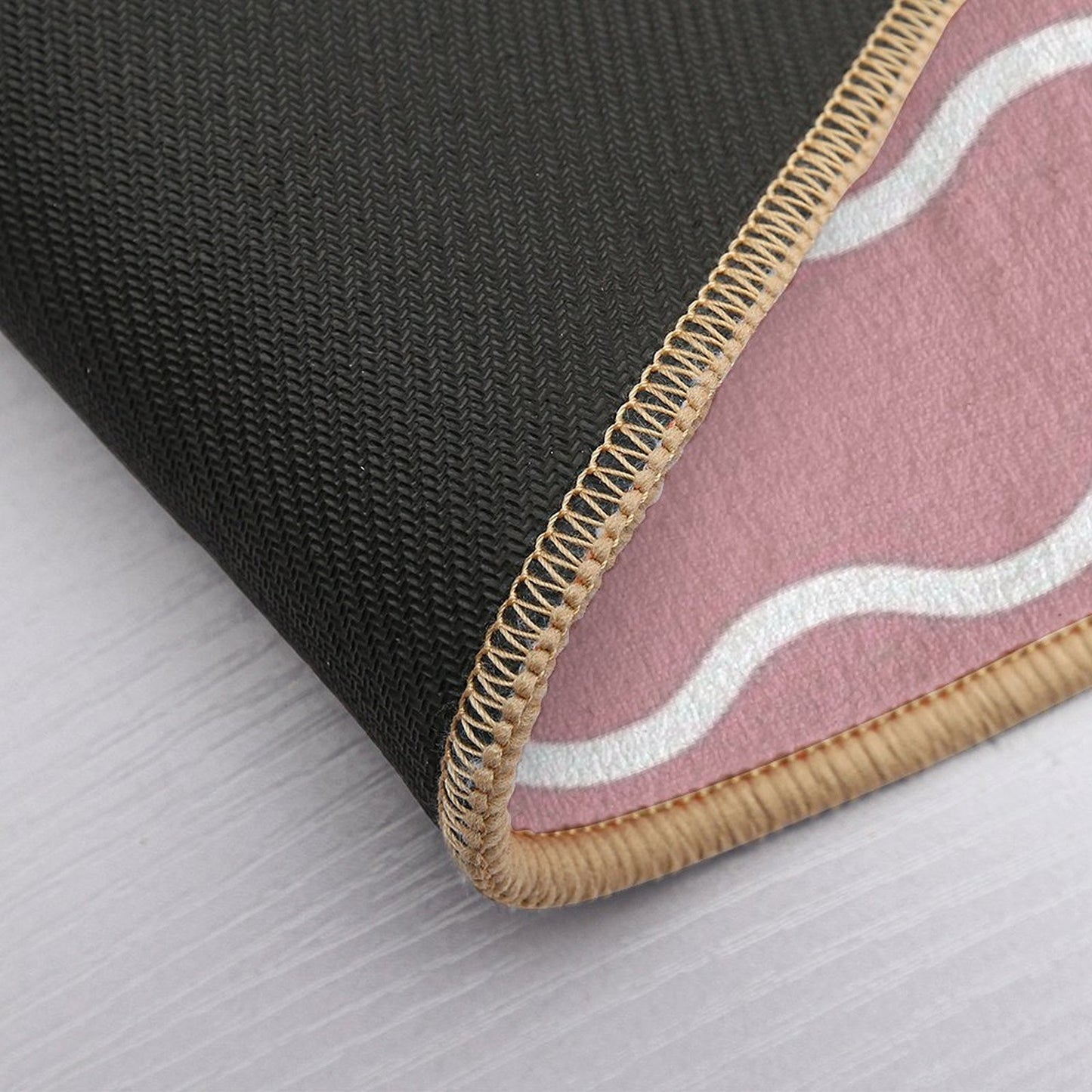 Wavy Lines  Easy Maintenance Bath Mat