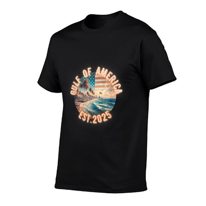 Funny Gulf Of Us America Est 2025 Retro Breathable T-Shirt