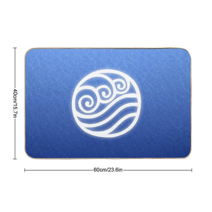 Avatar Water Bending Element Symbol  Eco-Friendly Bath Mat