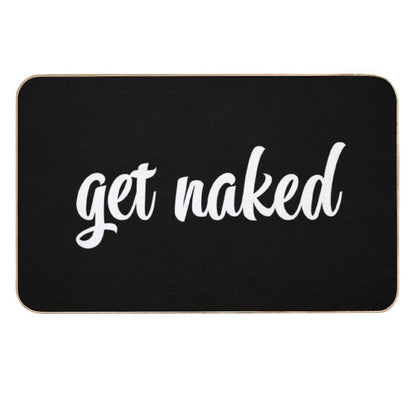 Get Naked Black  Slip-Resistant Bath Mat