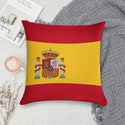 Flag of Spain Soft Decorative Cover Throw Pillow