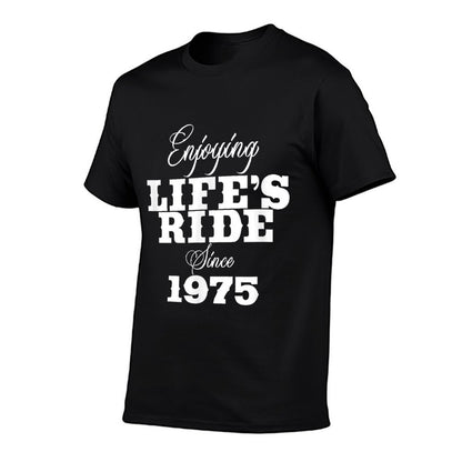 50 Year Old Motorcycle Rider Motorcyclist 1975 50th Birthday  Graphic-printed T-Shirt