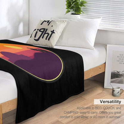 Tatooine Sunset Sustainable Throw Blanket