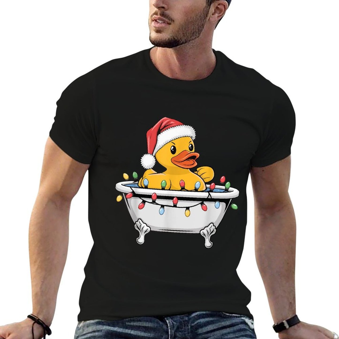 Rubber Duck Christmas  Lightweight T-Shirt